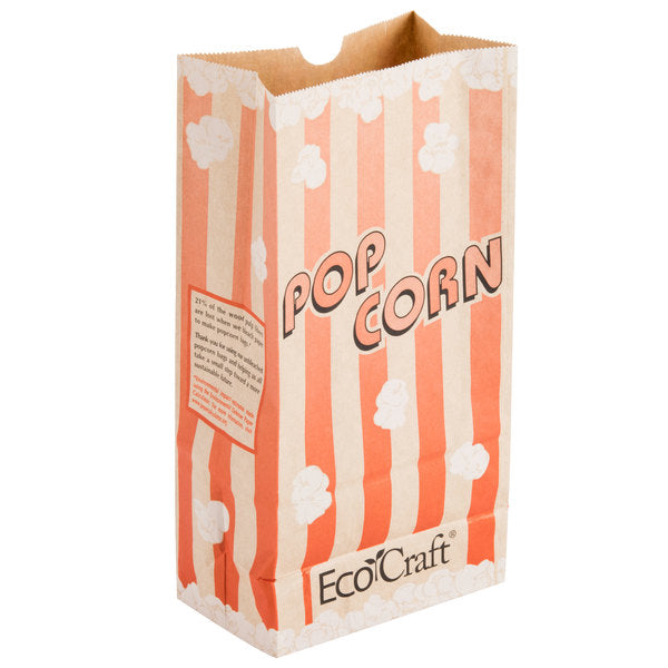 Ecocraft Popcorn Bag Striped - Sleeves