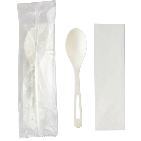 World Centric's 6” TPLA Set: (Spoon, Napkin) AS-PS-SN