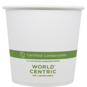 World Centric's 24 oz FSC® Paper Bowl, White