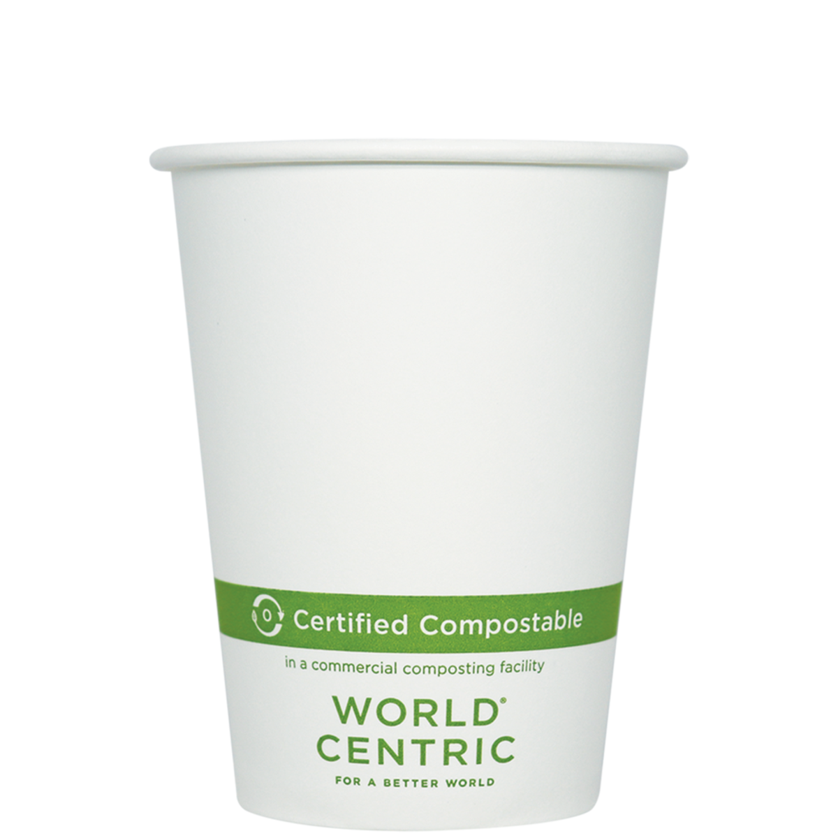 World Centric's 12 oz FSC® Paper Hot Cup, White CU-PA-12