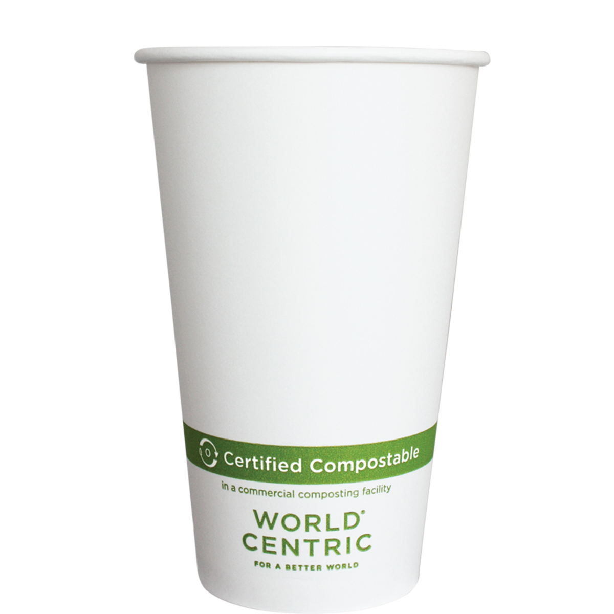 World Centric's 16 oz FSC® Paper Hot Cup, White CU-PA-16