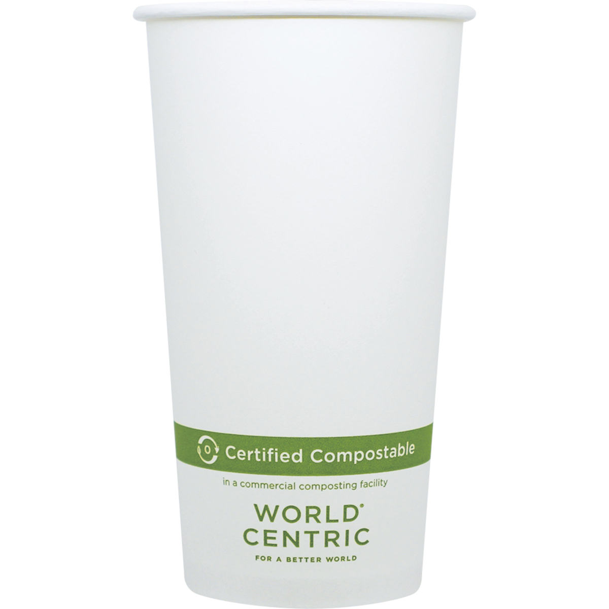 World Centric's 20 oz FSC® Paper Hot Cup, White CU-PA-20
