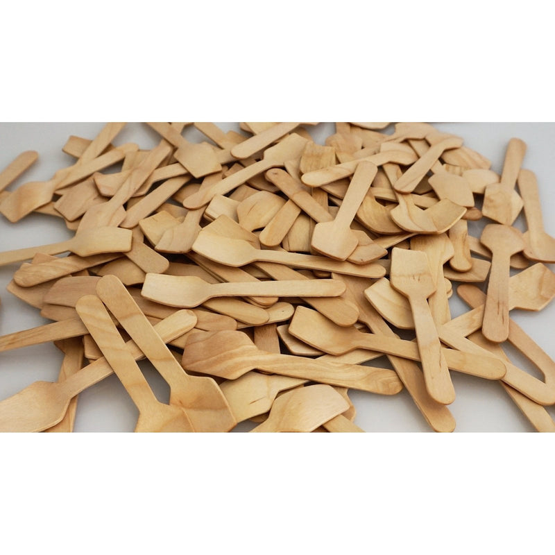 VerTerra Heavy Wooden Tasting Spoon 4"