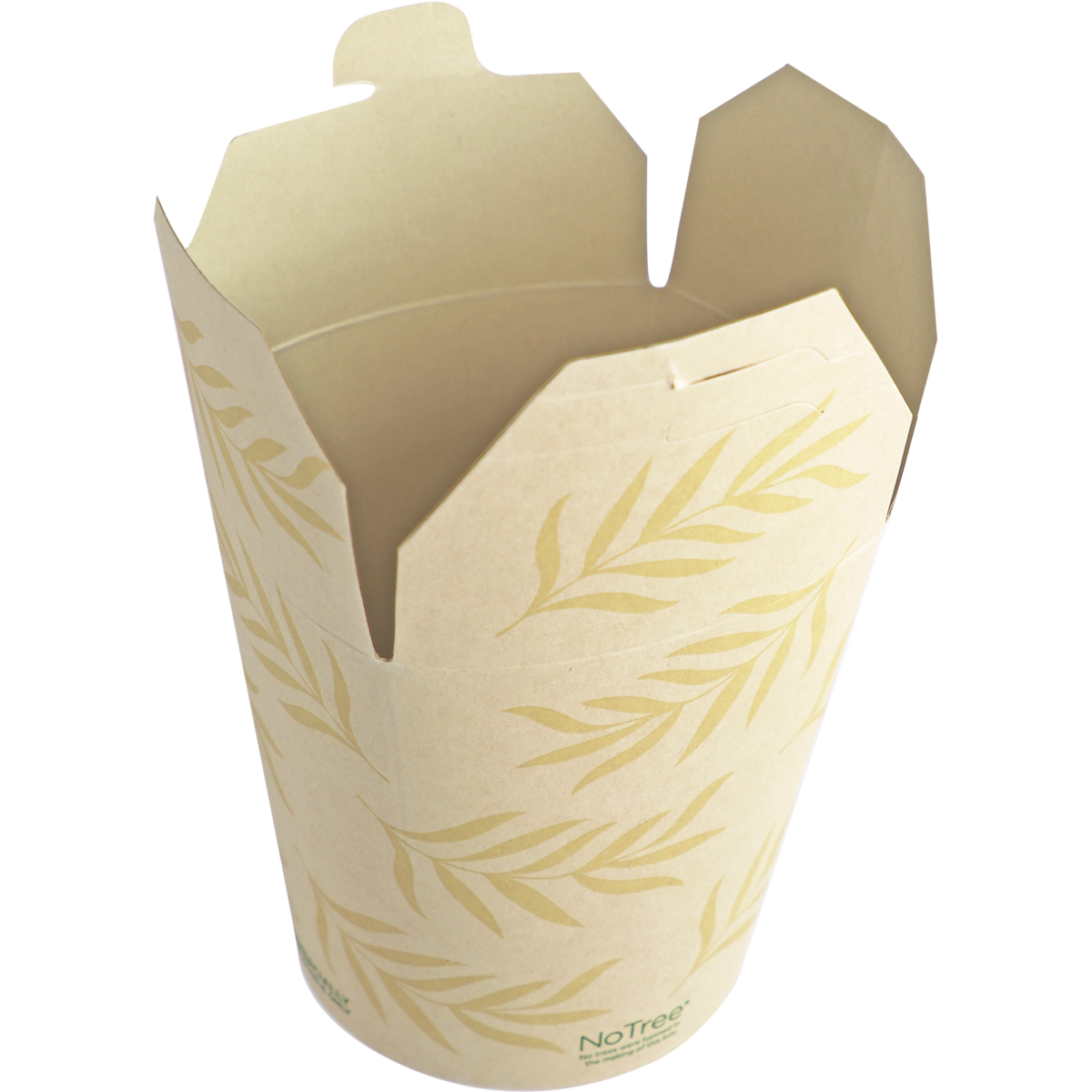 World Centric's 4.1x3.6x4.6” (32oz) NoTree Tall Takeout Container TO-NT-32T