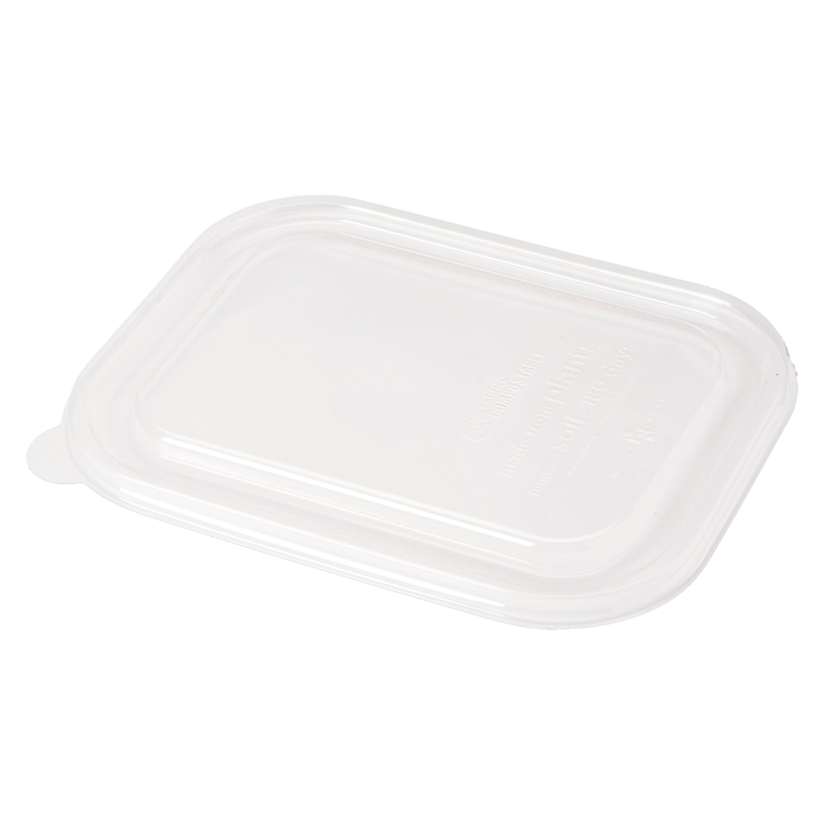 World Centric's LID PLA - 8x6" Containers, Clear TRL-CS-8